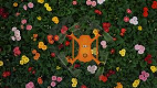 Oranje drone boven bloemen.png